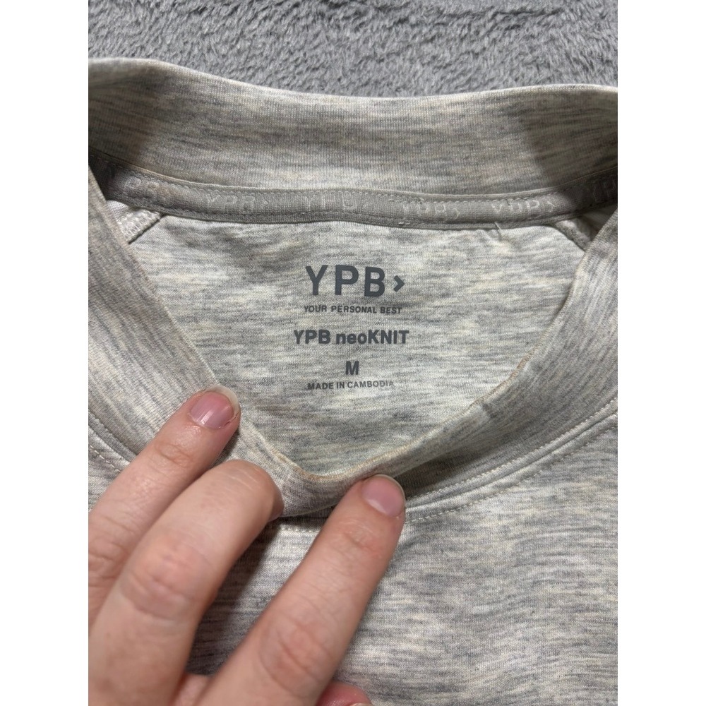 Abercrombie & Fitch YPB neoKNIT Crewneck Sweatshirt Grey Heather Mens Medium - Picture 5 of 12